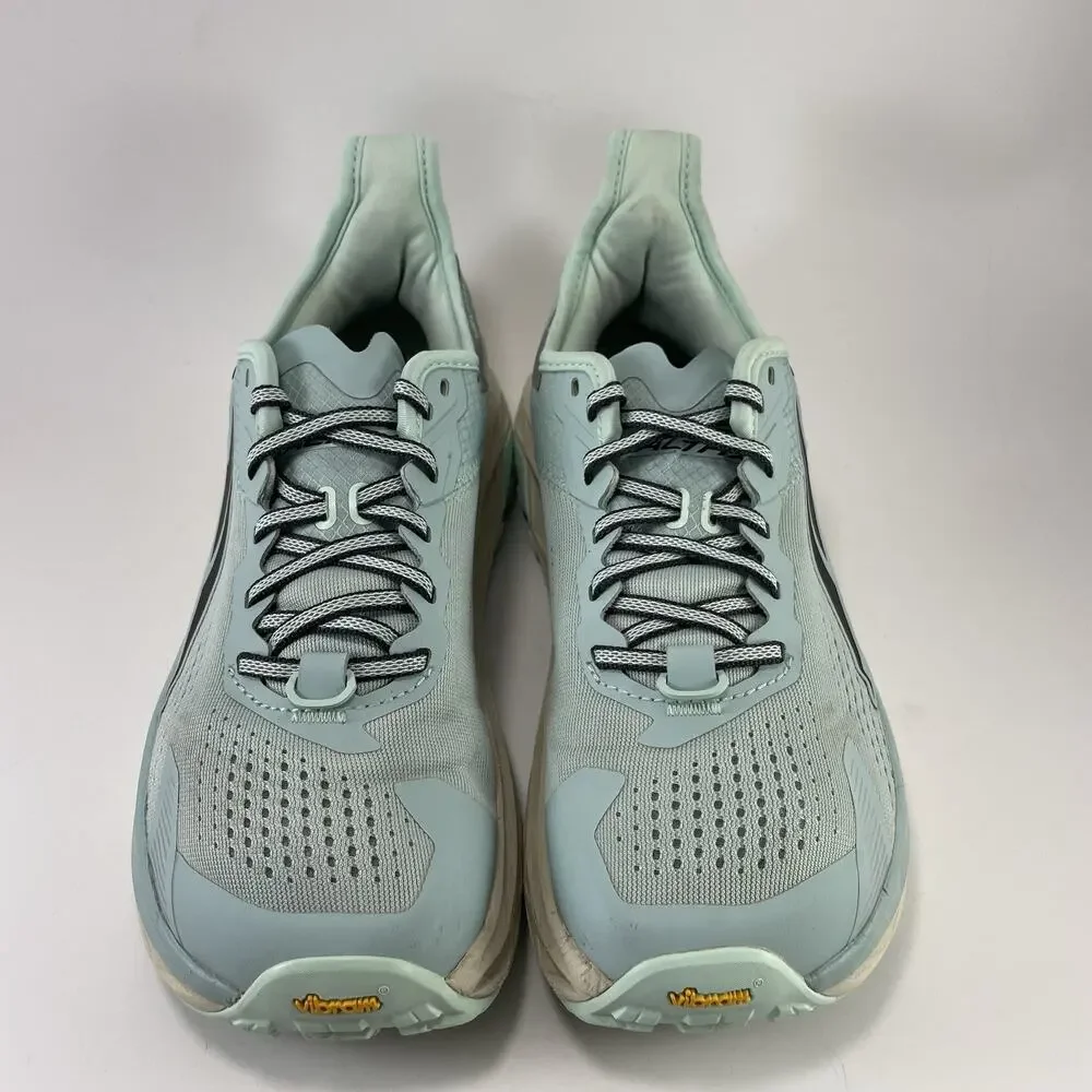 Altra Olympus 5 Trail Running Shoes Womens Size 8 Light Blue Vibram Megagrip